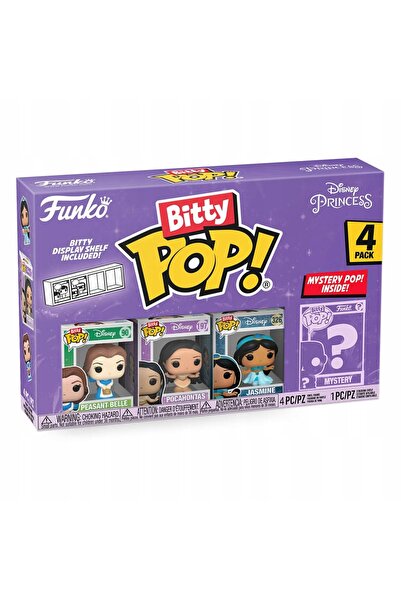 Funko Pop BITTY DISNEY 4 figurine prințesele Bella Jasmine Pocahontas