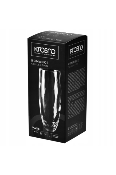 NO BRAND Romance KROSNO Vază de flori lucrată manual 30 cm