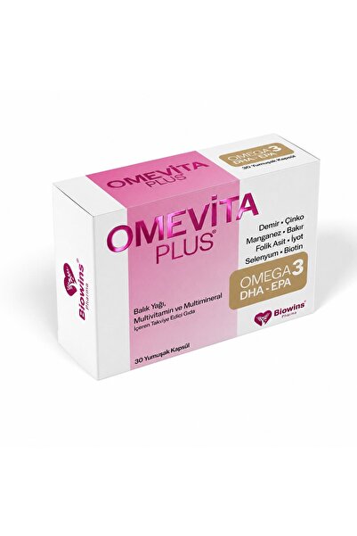 Omevita Plus Omega 3 Balık Yağı, Multivitamin ve Multimineral İçeren Takviye ...