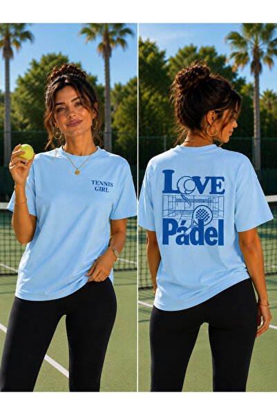 VODEXA Unisex Oversize Tennis Printed T-Shirt 100% Cotton Tennis Themed Comfo...