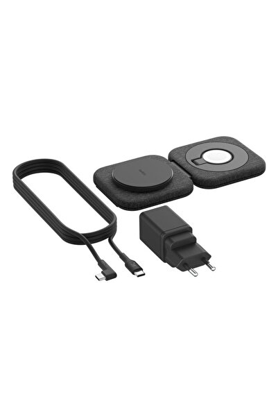 NO BRAND Încărcător prin inducție pentru MagSafe / iPhone / Apple Watch Qi2 1...