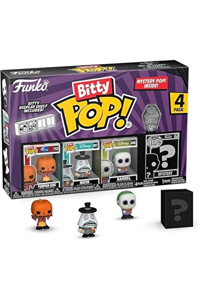 Funko BITTY POP COȘMARUL ÎNAINTE DE CRĂCIUN JACK PACHET DE 4 FIGURINE MISTERI...
