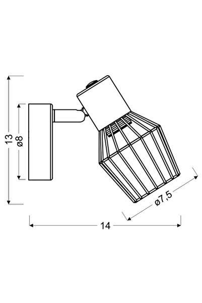 NO BRAND Reflector spot VIKING 91-68002 Candellux + GRATUIT