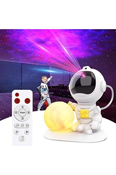 NO BRAND Proiector de stele astronaut, lampă proiector de lumină de noapte pe...