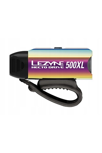 Lezyne Lanternă frontală LED HECTO DRIVE 500XL, 500 lumeni, USB, neo metalic