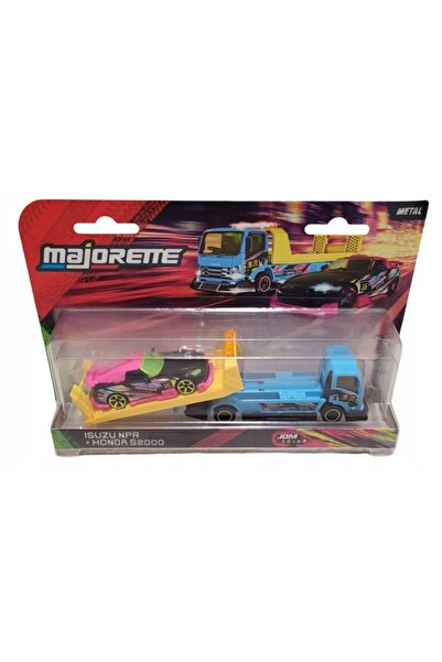 Majorette Vehicul JDM Legends cu remorcă auto Honda S2000