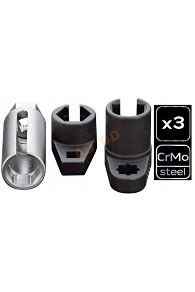 NEO Tools Set de chei pentru socluri sondă lambda, 3 bucăți. CrV 11-203