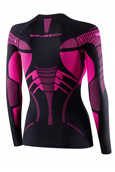 Brubeck Bluză de damă Dry Sweatshirt - negru/fucsia L