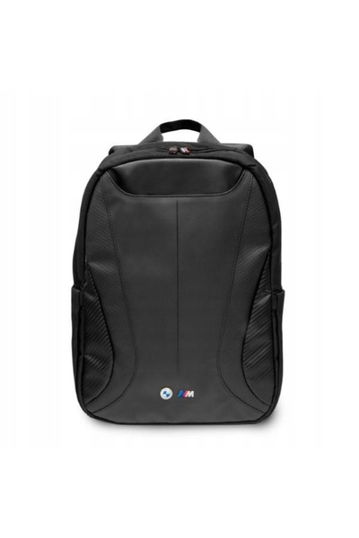 BMW Rucsac Carbon&Leather Tricolor pentru laptop de până la 16 inch, negru