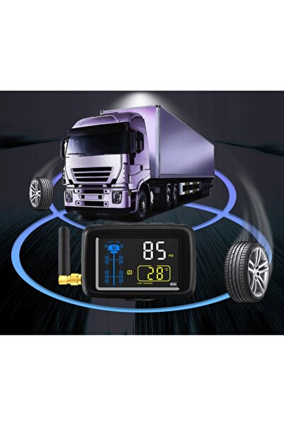 NO BRAND Sistem de senzori TPMS Tractor + Remorcă 12 senzori externi Camion T...