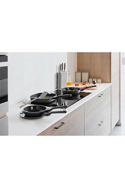 NO BRAND Set de 4 tigăi antiaderente din piatră cu spatulă BergHOFF