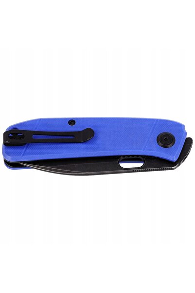 NO BRAND Kubey Hyde Blue G10 Cuțit cu finisaj dark stonewashed (KU2104E)