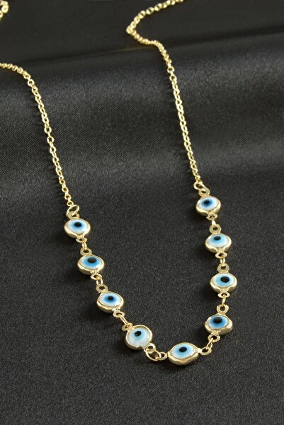 ZERO LAND Nhr-Hlss Nazarlı (183451) Enamel Necklace-White