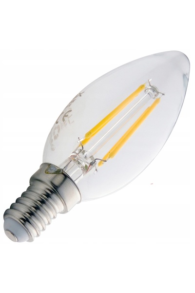 NO BRAND 10x Bec LED cu filament E14 8W, lumină neutră, tip lumânare