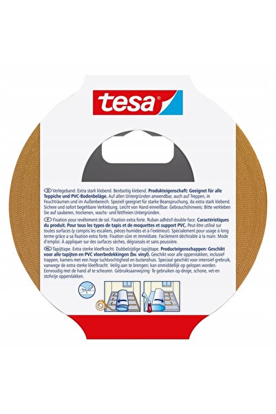 Tesa 3 x bandă adezivă dublă extra puternică pentru montare 25m x 50mm