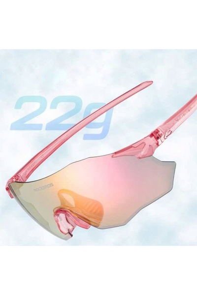 ROCKBROS Ochelari de ciclism sportivi roz FOTOCROMATI ULTRAUȘORI UV400