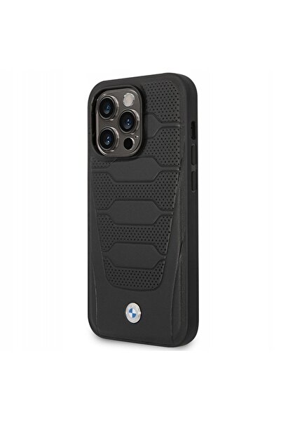 BMW Husă Etui BMHMP14X22RPSK pentru iPhone 14 Pro Max 6,7 " negru/negru Piele