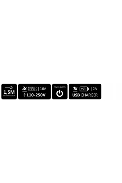 Spacetronik Masă de conferință cu priză încorporată și USB SPS-O24S