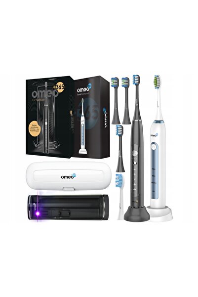 NO BRAND 2x Periuță de dinți electrică sonică OMEO: Sterilizator UV, Clasic