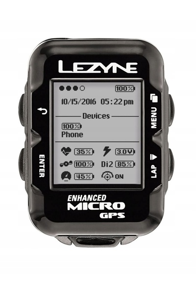 Lezyne computer de bicicletă Micro GPS HRSC Loaded