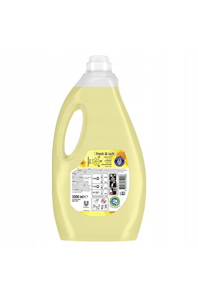 Coccolino Fresh&Soft Detergent lichid de rufe Happy Yellow 3x3l Kit pentru 36...