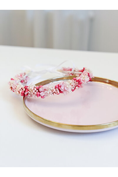 Coronita Coroniță de păr din flori uscate și criogenizate - fucsia