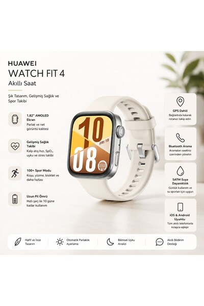 Huawei Watch Fit 4 Beyaz