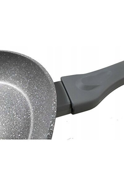 Klausberg Tigaie cu capac, aluminiu, gri marmorat, Ø24cm