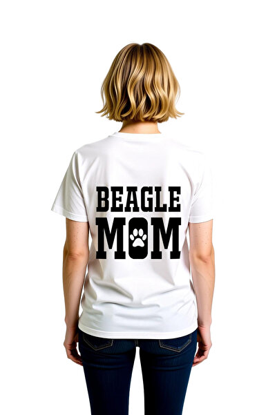 PayBuy Women's Beagle Mama Paw Printed Short Sleeve T-Shirt 100% Cotton Relax...