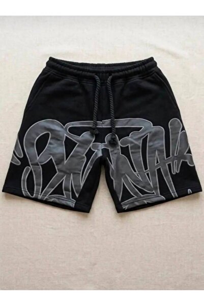 JANTIL MODA Unisex Siyah Rahat Kesim Spor Şort 🖤