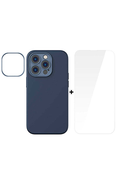 Baseus Husă din gel lichid MagSafe cu folie de protecție pentru Apple iPhone ...