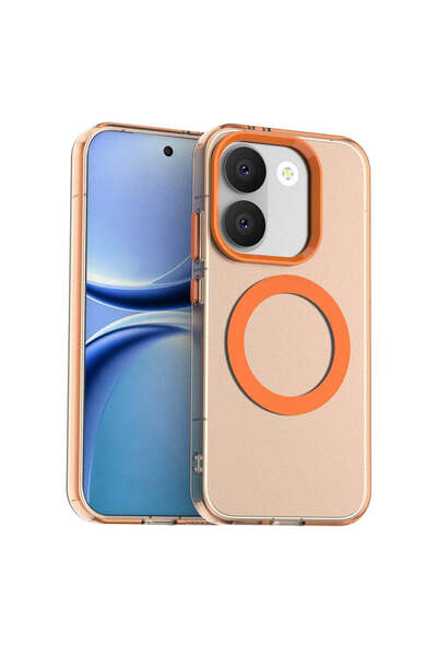 Techsuit Husă pentru Xiaomi POCO X8 Pro, CandyCase MagSafe, portocaliu - port...
