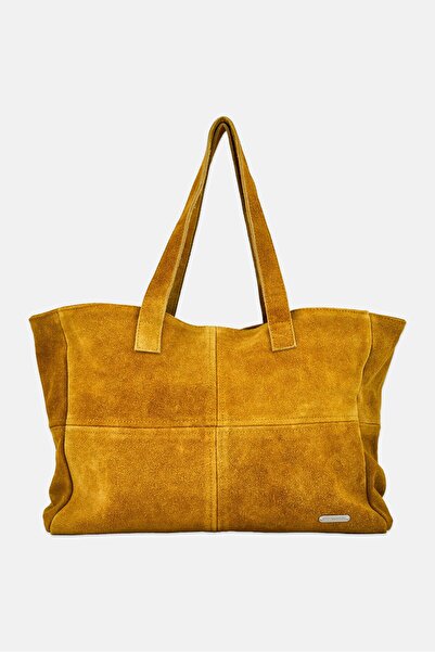 Muubaa Women Brand Logo Shopper Bag, Mustard