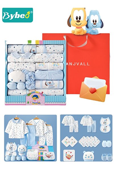 BYBEO 18 PCS Newborn Baby Gifts Set, Newborn Layette Gift Set, Baby Clothes A...