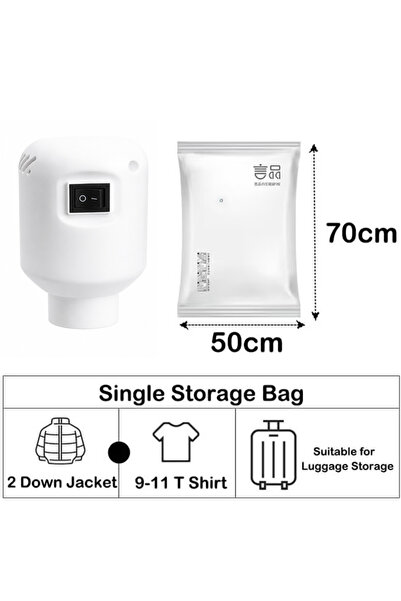 TAPIT Clothing storage bags, vacuum storage bags, space-saving compression ba...