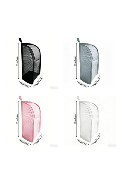 Choice18 1 Set Portable Mesh Standing Toiletry Bag, Lightweight Foldable Clea...