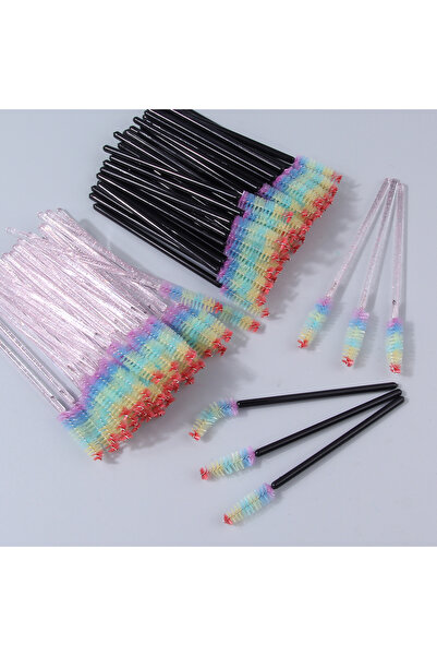 Choice MULTI Disposable Crystal Eyelashes Brush Comb 100Pcs Eye Lashes Extens...