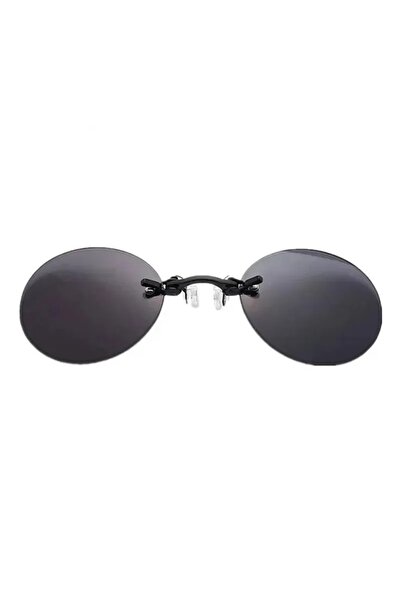 Choice6 black ﻿ VIEWRING1-2PCS Clip On Nose Glasses Round Rimless Matrix Morp...