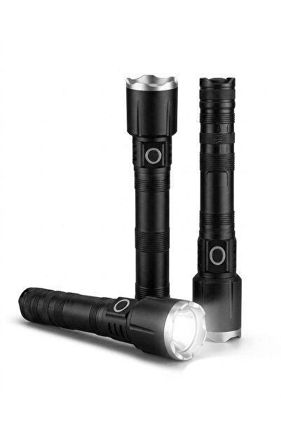 Bionic High-Power Ultra Long-Range LED Flashlight Pack of 3 (800W Equivalent,...