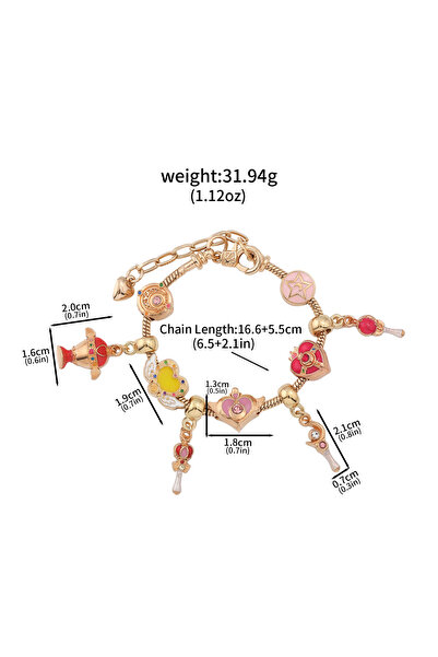 Choice B00244 Kawaii Anime Sailor Bracelets Tsukino Usagi Pendant Nymph Moon ...