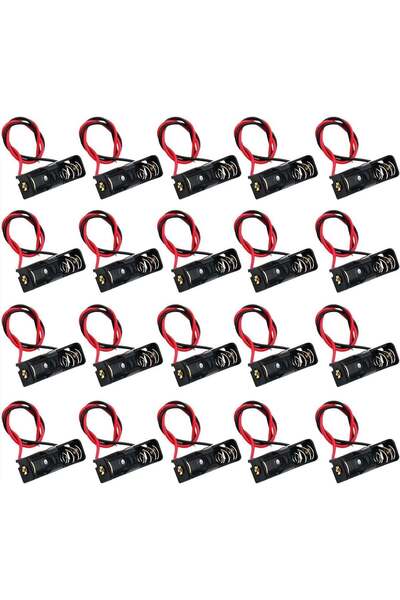 HXD Zoomlion 20PCS A23 Battery Holder with Leads – 12V 23A Battery Spring Cli...
