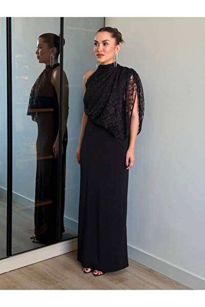 ROUPAS COLLECTİON Nocturne Uzun Siyah Elbise
