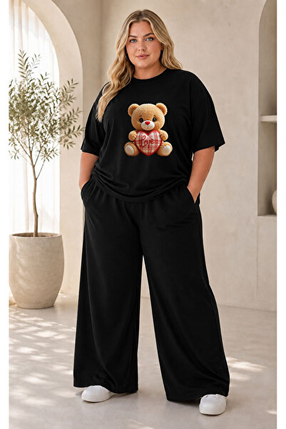 Prekarya design Women's Plus Size Premium Oversize Cotton 2-Piece Tracksuit S...