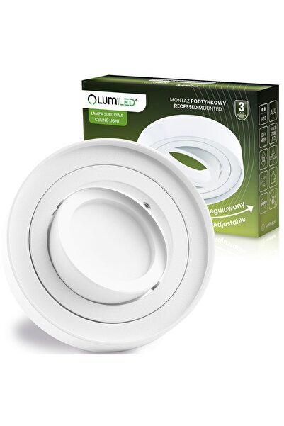 Lumiled Spot încastrat cu tub halogen, orientabil, Midi GU10, rotund, alb, 20mm