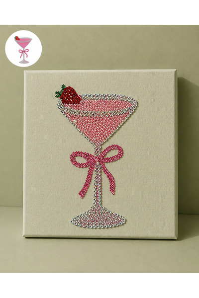 Pranvera Taşlı tuval Kiti Diamond painting,Rhinestone Kit, 17x23cm