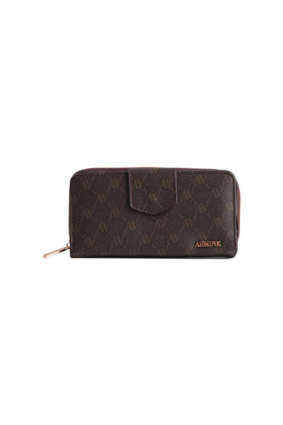Armine Dotted wallet coffee