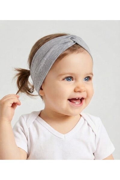 Babygiz ربطة شعر قطنية ممشطة ناعمة ومرنة للأطفال والرضع لا تترك أثراً