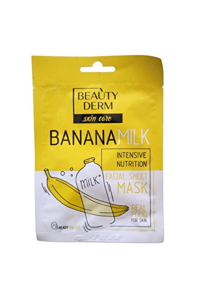 BEAUTY DERM Masca faciala servetel Banana Milk (Nutritie Intensiva)