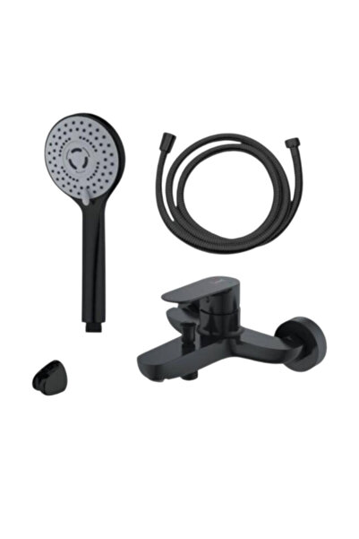 Saudi Ceramics Shower Mixer with Speaker Black Stark 1006 - Saudi Porcelain