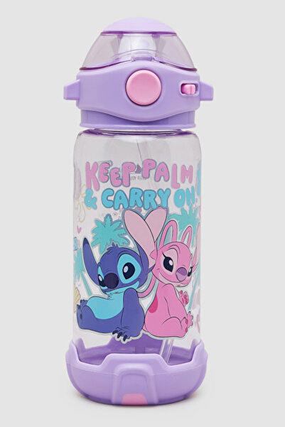 R&B Angel & Stitch Print Sipper Water Bottle